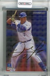 2020 カルビー 横浜DeNA ロペス 金箔サインカード