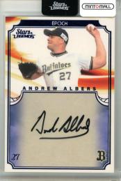 2020 EPOCH オリックス・バファローズ STARS & LEGENDS アンドリュー・アルバース 直筆サインカード ネイビー【10/21】