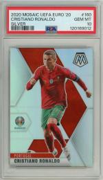 2020-21 Panini Mosaic UEFA Euro Cristiano Ronaldo Silver #160【PSA 10 GEM MT】