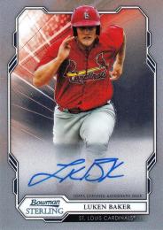 2019 Topps Bowman Sterling St. Louis Cardinals Luken Baker Prospects Autographs