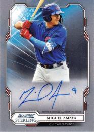 2019 Topps Bowman Sterling Chicago Cubs Miguel Amaya Prospects Autographs