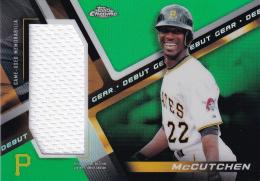 2019 Topps Chrome Pittsburgh Pirates Andrew McCutchen Debut Gear Green Refractors パラレル版 44/99