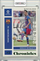2021-22 PANINI Chronicles FC Barcelona Sergio Busquets #10 Chronicles La Liga Green 2/5