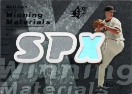 2007 UPPER DECK SPX  Matt Cain Game Used Memorabilia 05/50
