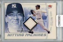 【表面右側状態難あり】2004 FLEER Ultra Hideki Matsui Game Worn Jersey
