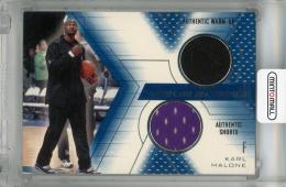 2001-02 SPx Karl Malone Winning Materials #KM2 Utah Jazz
