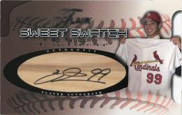 【若干白欠け、微キズあり】2002 FLEER Flair Sweet Swatch So Taguchi Box Topper Autograph (縦12.7cm×横19.7cm)【174/335】