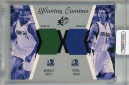 2003-04 SPx Michael Finley/Steve Nash Winning Materials Combos #WC12 ※裏面白かけあり Dallas Mavericks