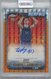 2024-25 TOPPS Chrome Autographs Orange Geometric Refractors / ZACH EDEY(Memphis Grizzlies) 【25/25】