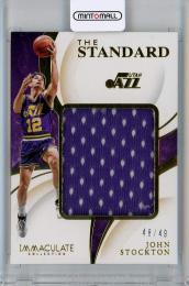 2019-20 Panini Immaculate Collection  John Stockton The Standard Relics #72 48/49