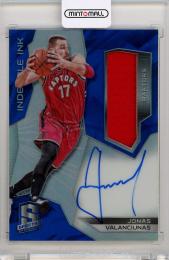 2015-16 Panini Spectra  Jonas Valanciunas Indelible Ink Materials Auto #9 48/60