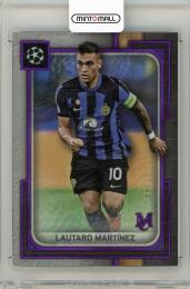 2023-24 Topps Museum Collection UEFA Champions League soccer Lautaro Martinez Amethyst【37/99】 FC Internazionale Milano