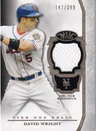 2013 Topps Tier One New York Mets David Wright Relics 147/399
