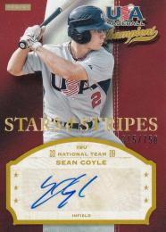 2013 Panini USA Baseball USA Sean Coyle Champions Stars and Stripes Signatures  315/750