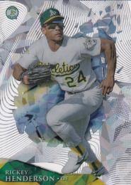 2014 Topps High Tek Oakland Athletics Rickey Henderson Base Wave Ice Diffractorパラレル版 54/75