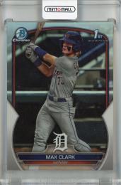 2023 Topps Bowman Draft Max Clark Base Chrome Base Refractor #BDC-76 1st  Detroit Tigers