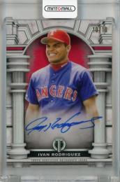 2023 Topps Tribute Ivan Rodriguez  Olympus Autographs Red #OA-IR【10/10(ラストナンバー)】 Texas Rangers