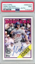 2023 Topps Series 1 James Outman 1988 Topps Baseball Autographs #88BA-OUT RC【PSA9】 Los Angeles Dodgers