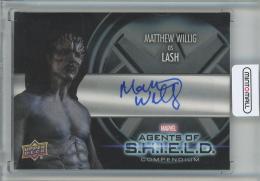 2019 UPPER DECK AGENTS OF SHIELD COMPENDIUM  Matthew Willig as Lash Actor Autographs