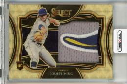 2021 Panini Select Josh Fleming Horizontal Rookie Jumbo Swatch Gold Vinyl RC #26【1/1】