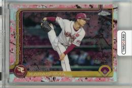 2025 Topps NPB Chrome 辛島航 Cherry Blossoms Refractors【13/15】 東北楽天ゴールデンイーグルス