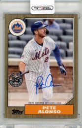 2022 TOPPS Pete Alonso 1987 Topps Autographs Gold #87BAPA【21/50】 New York Mets