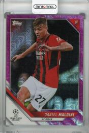 2021-22 Topps UEFA Champions League Japan Edition AC Milan Daniel Maldini Base Fuchsia(パラレル版) 090/125