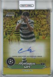 2023-24 Topps stadium Club chrome UCL Hyeongyu Oh Auto Gold Refractors #CA-HO【48/50】 Celtic FC