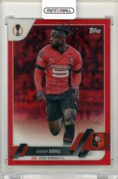 2022-23 Topps Chrome UEFA Club Competitions Jeremy Doku Red Refractors【2/5】 Stade Rennais FC