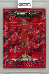 2023-24 Panini Obsidian Soccer Virgil Van Dijk Red Crystals Electric Etch【12/30】 Liverpool FC