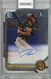 2022 Topps Bowman James Wood Chrome Prospect Autographs #CPA-JWD 1st ※初期傷・裏面汚れあり San Diego Padres