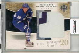 2009-10 Upper Deck Ultimate Collection Christian Hanson Debut Threads Patches #UDTCH【31/35】