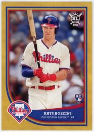 2018 Topps Big League Gold #113 Rhys Hoskins RC