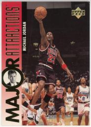1995-96 Upper Deck #339 Michael Jordan/Charlie Sheen MA ※目立つ折れあり。必ず商品ページをご確認ください。
