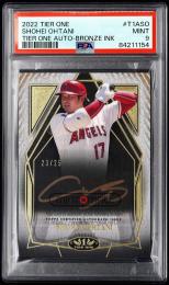 2022 Topps Tier One #T1ASO Shohei Ohtani Autographs Bronze Ink【23/25】【PSA MINT 9】 Los Angeles Angels