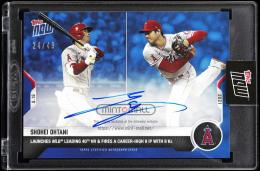 2021 Topps Now #677B Shohei Ohtani Autographs Blue【24/49】 Los Angeles Angels