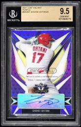 2021 Leaf Valiant Baseball #BASO1 Shohei Ohtani Autograph Purple【1/6】【BGS GEM MINT 9.5/AU10】 Los Angeles Angels