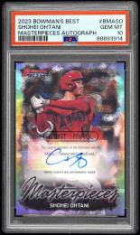 2023 Bowman's Best #BMASO Shohei Ohtani Bowman Masterpieces Autographs【34/99】【PSA GEM MT 10】 Los Angeles Angels