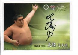 2013 BBM 大相撲 LEGEND GLORY  北勝力英樹 直筆サインカード 71/90