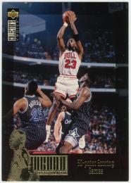 1995-96 Collector's Choice Jordan Collection #JC10 Michael Jordan/50 Point Games ※目立つ折れあり。必ず商品ページをご確認ください。