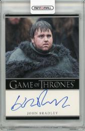 【裏面状態若干難あり】2012 RITTENHOUSE Game of Thrones  John Bradley (As Samwell Tarly) Autograph