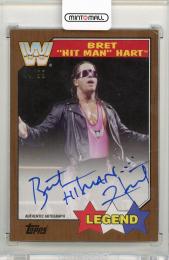 2017 Topps WWE Heritage Bret Hit Man Hart Autograph Card【44/99】