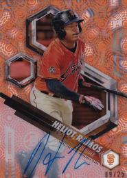2018 Topps High Tek San Francisco Giants Heliot Ramos Prospect Autographs Orange Magma Diffractorsパラレル版 09/25