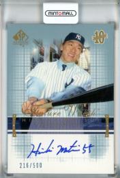 2003 Upper Deck SP Authentic New York Yankees Hideki Matsui Future Watch Autograph 216/500