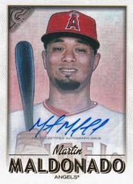 2018 Topps Gallery Los Angeles Angels Martin Maldonado Autographs