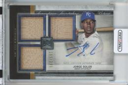 2020 TOPPS MUSEUM COLLECTION  Jorge Soler Single-Player Signature Swatches Triple Relic Autograph【165/299】Kansas City Royals