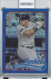 2024 TOPPS SERIES 2 Jasson Dominguez 1989 Topps Baseball Chrome Silver Pack Blue【102/150】 New York Yankees