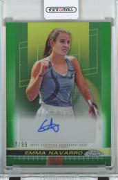 2024 TOPPS CHROME TENNIS Emma Navarro Autographs Green Grass Court【87/99】