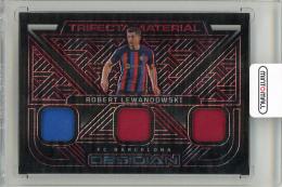 2022-23 Obsidian Robert Lewandowski  Trifecta Electric Red Pulsar Jersey 【9/44】 FC Barcelona