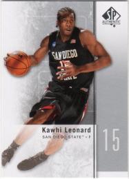 2011-12 Upper Deck SP Authentic  Kawhi Leonard 27